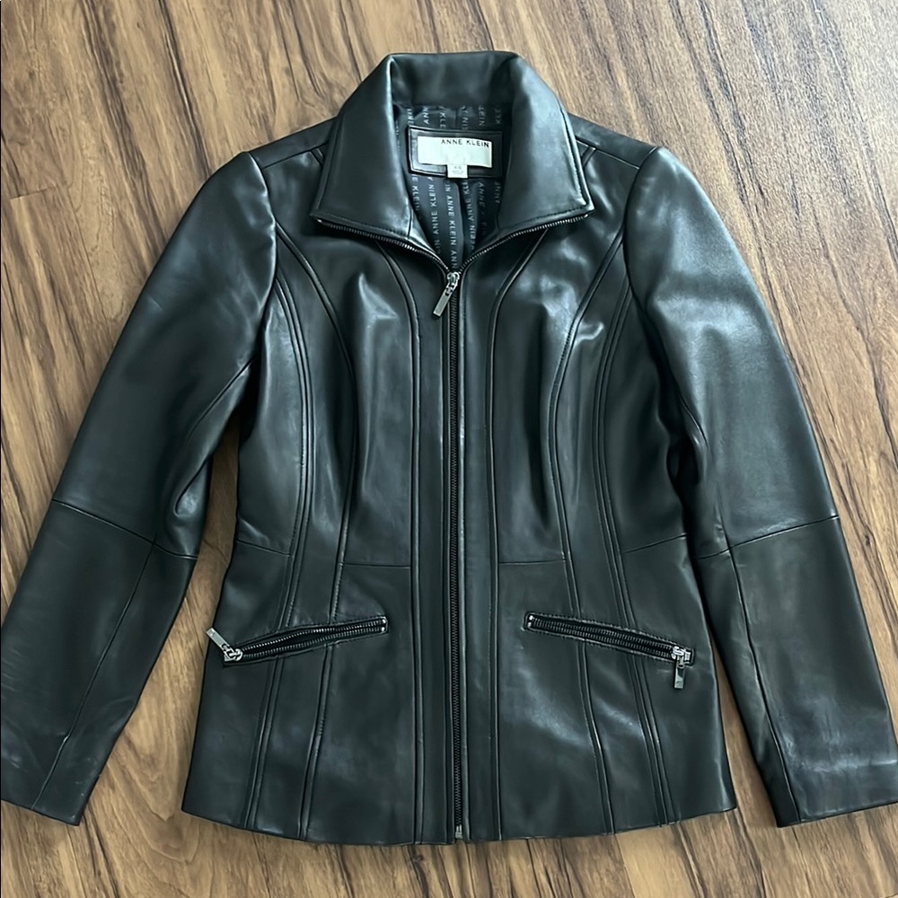 Anne Klein Black Leather Jacket
